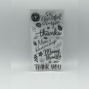 Recollections - Clear Stamp Set - Giving Thanks Theme -  New